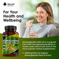 New Leaf Ashwagandha KSM-66 Tablets 365's